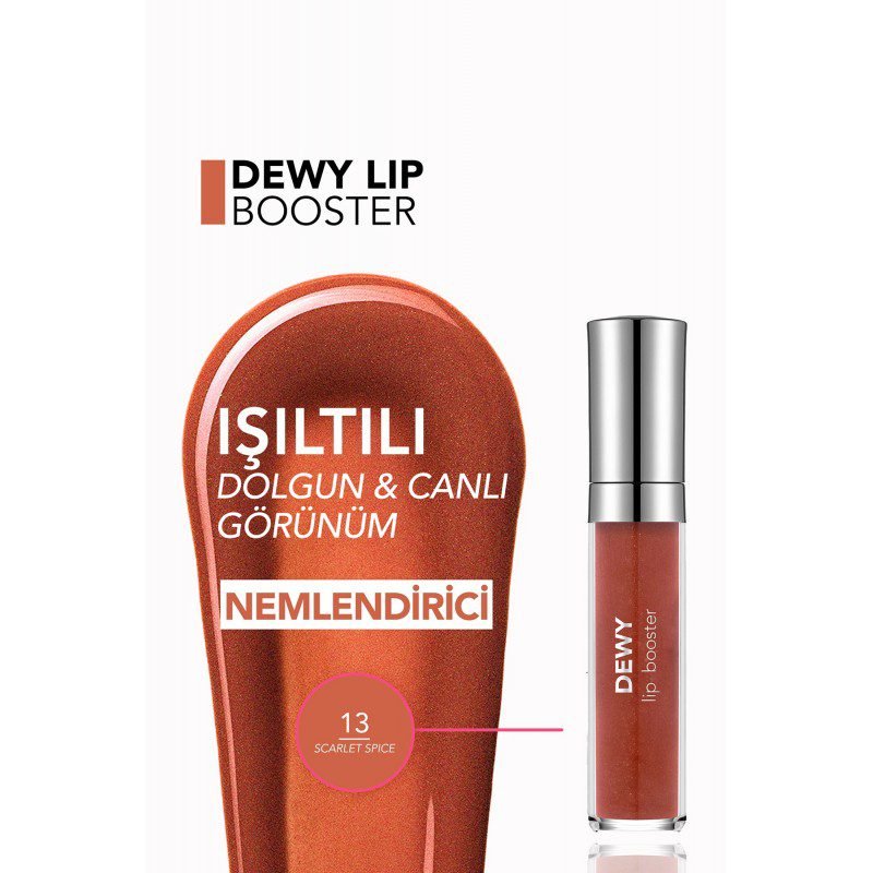 Dewy Lip Booster 013 SCARLET SPICE ملمع شفاه من فلورمار