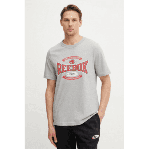 Reebok Mens' Graphic Series Tradition T-Shirt - Silver
