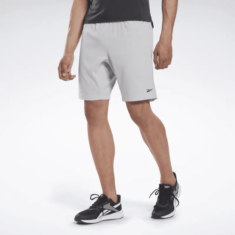 Reebok Mens' Workout Ready Shorts- Silver