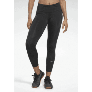 Reebok Women's Knit FITNESS HR Tight- Black