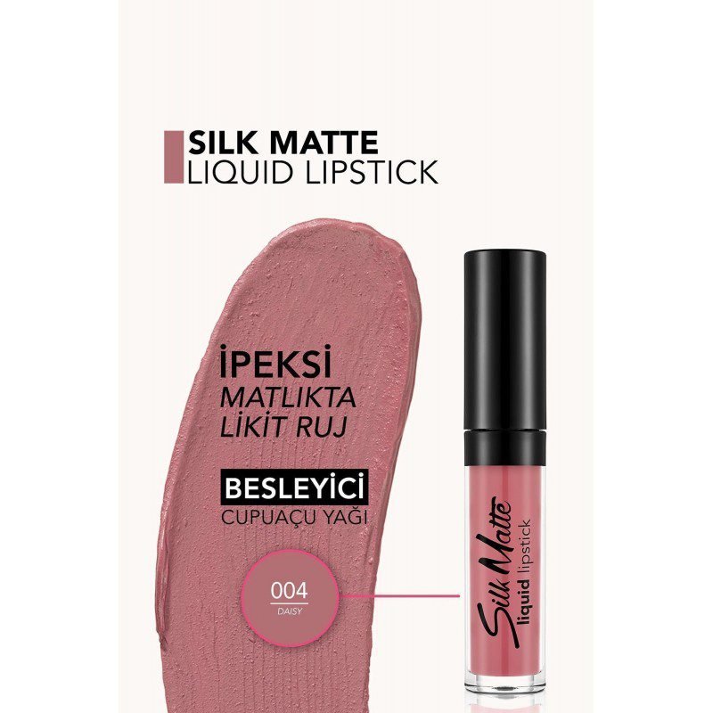Silk Matte Liquid Lipstick - 004 Daısy by Flormar أحمر شفاه