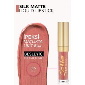 SILK MATTE LIQUID LIPSTICK 55 KISS ME أحمر شفاه