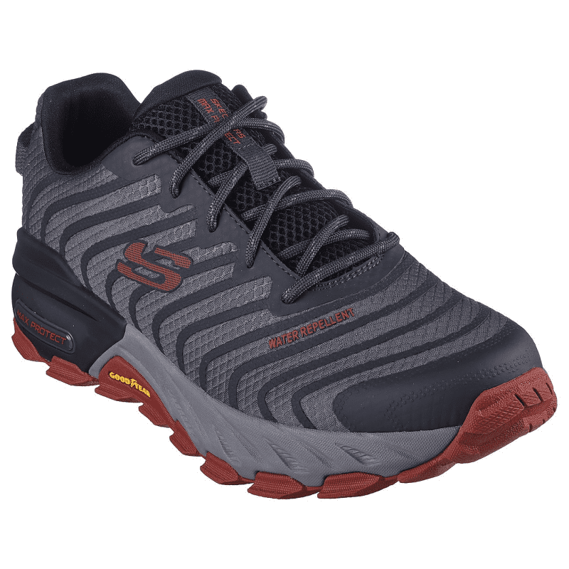 Skechers Men's Max Protect - Paragon Shoes - حذاء سكيتشرز ماكس بروتيكت- باراجون للرجال لون أسود ورمادي