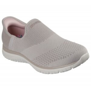 Skechers Women's Slip-ins: Virtue - Sleek Shoes - حذاء سكيتشرز سليب انس: فيتشر للنساء لون بيج