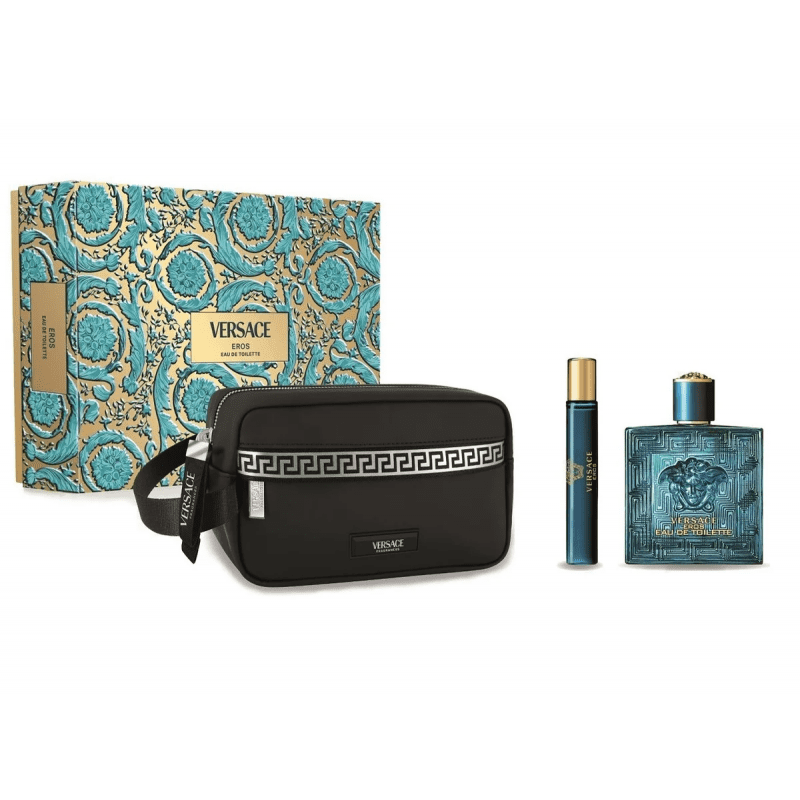 Versace Eros Gift Set Fragrances Item 100ML For Men طقم فيرساتشي إيروس