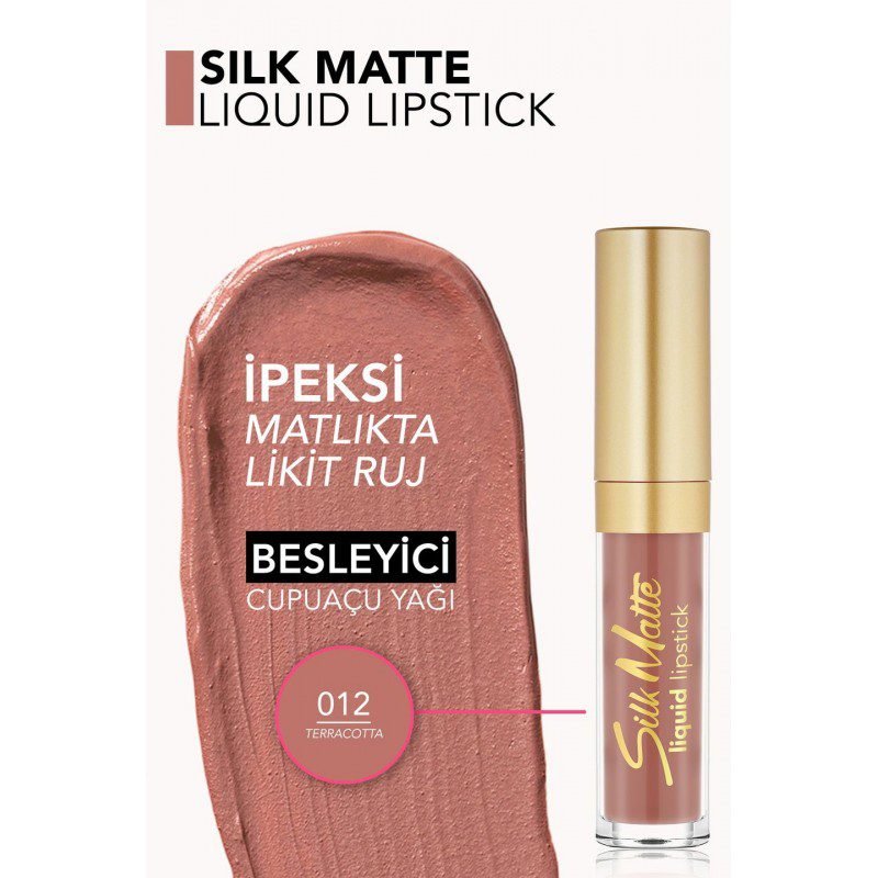 أحمر شفاه سائل مطفي 012 من فلورمار Silk Matte Liquid Lipstick