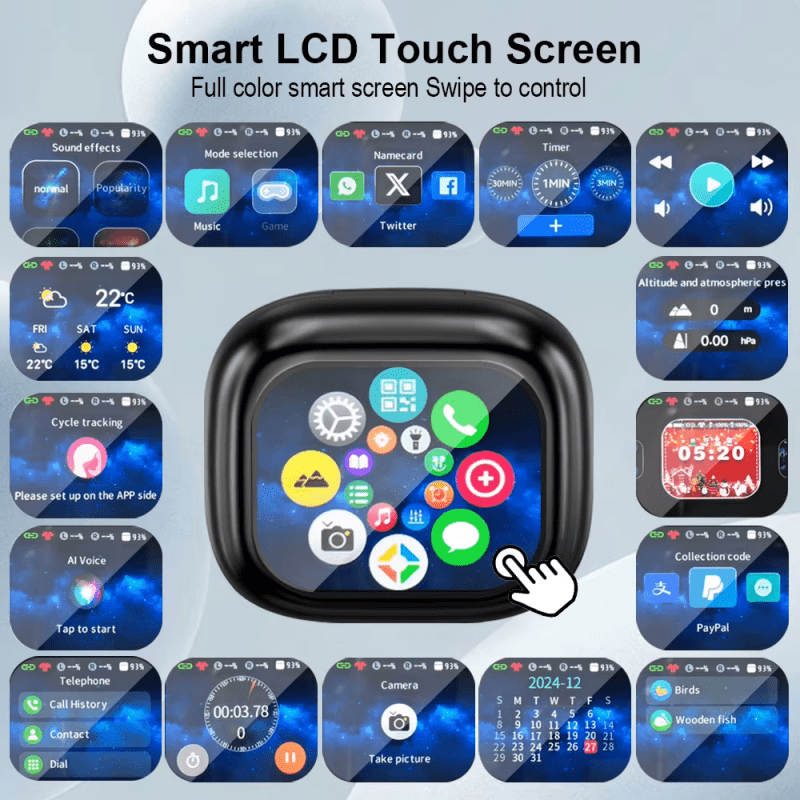 ايربود شاشة thinkplus livepods اسود