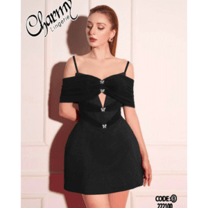 بيبي دول مخمل ستاتي لون اسود