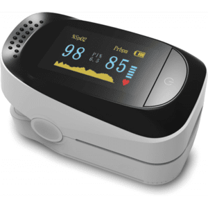 جهاز pulse oximeter لقياس نسبة الاوكسجين في الدم