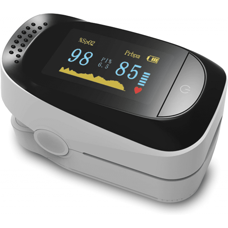 جهاز pulse oximeter لقياس نسبة الاوكسجين في الدم