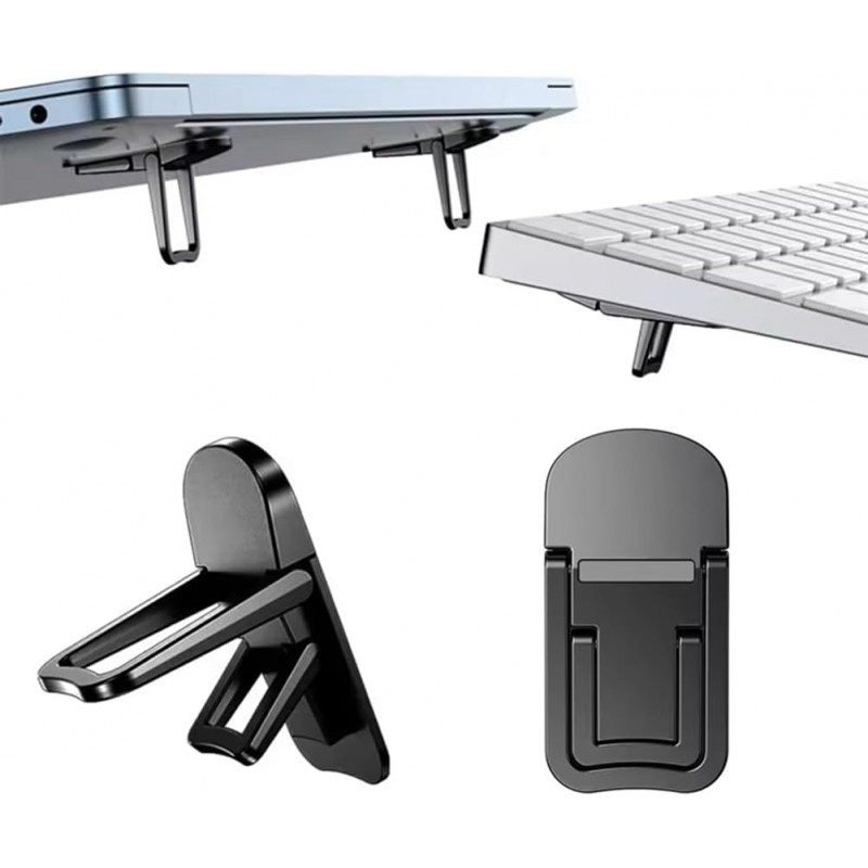 حامل لابتوب كمبيوتر محمول مع زاويتين للتعديل - قابل للطي عدد 2 ذات جودة ممتازة ومتينة