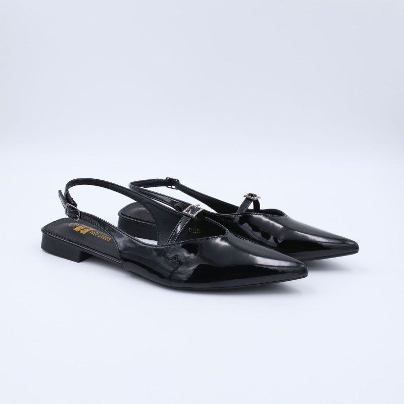 حذاء ستاتي زحاف لون أسود