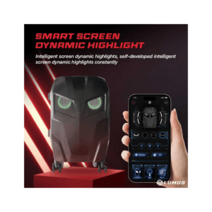 حقيبة سفر بتصميم عيون لون اسود