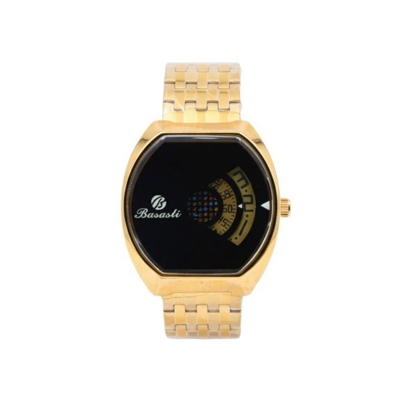 ساعة يد شبابية لون ذهبي