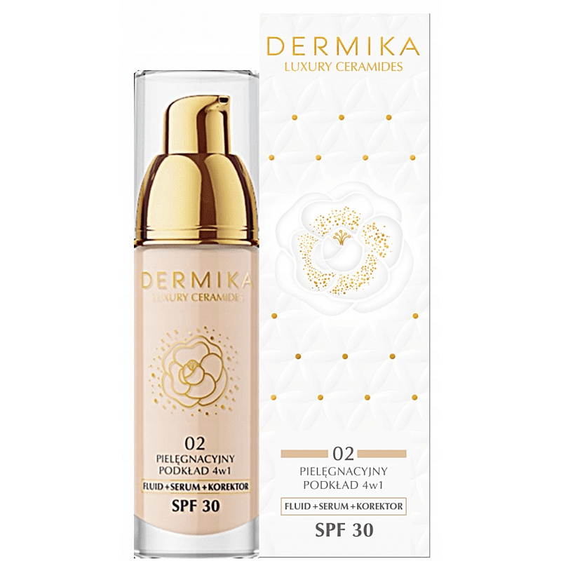 كريم أساس بالسيراميد المغذي للبشرة مع واقي شمس SPF 30 – درجة 02 (30 مل)
