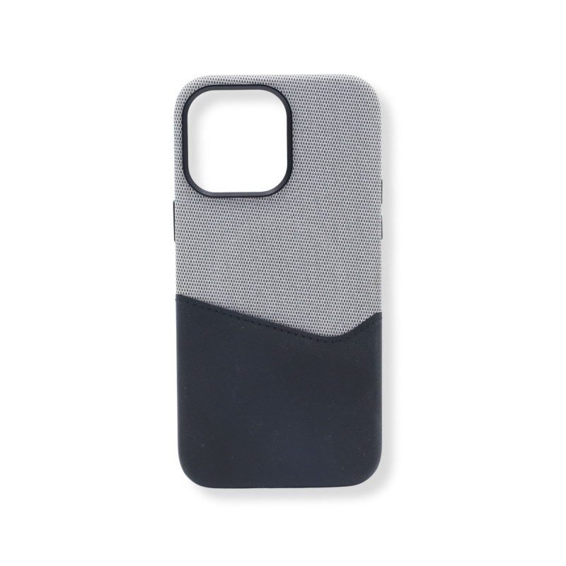 كفر جوال مخمل وجلد ضد الصدمات لون اسود 14 promax