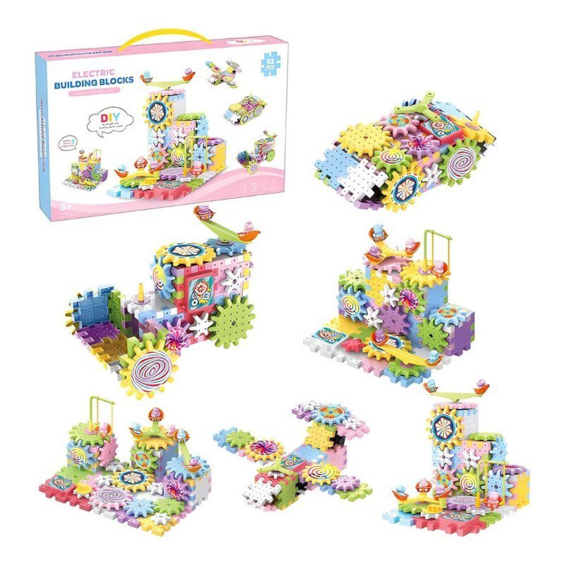 لعبة بزل PUZZLE مع مسننات تعمل على البطارية