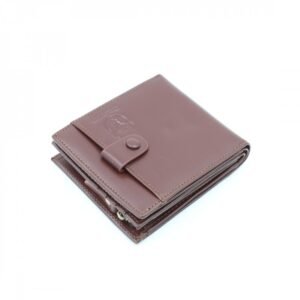 محفظة جلد للرجال لون بني 11*10 سم