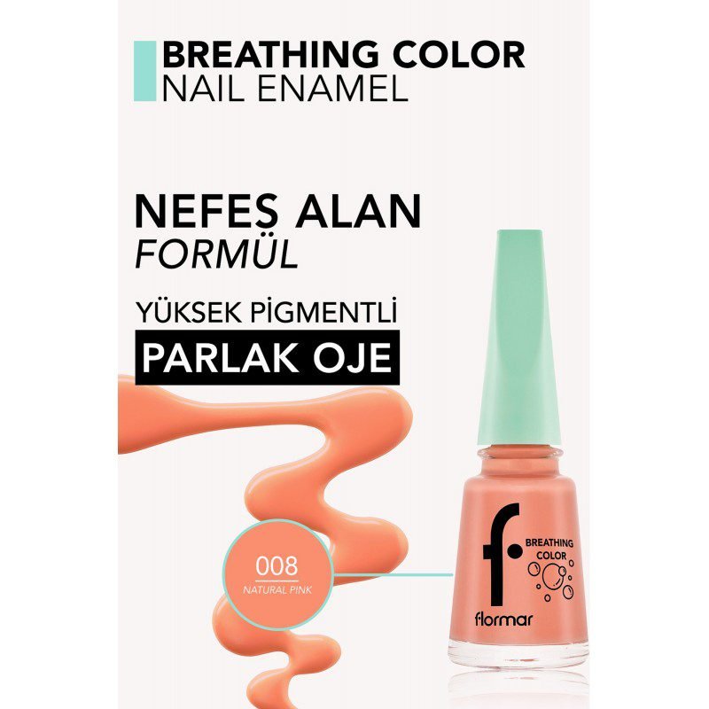 مناكير فلورمار لون natural pink درجة 008