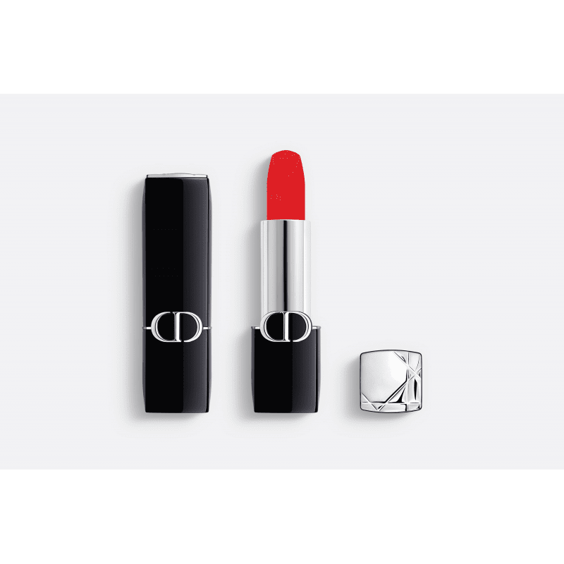 DIOR Rouge Couture Colour Velvet & Satin Finishes Lipstick 35 g 888 Strong Red - أحمر شفاه من ديور درجه 888