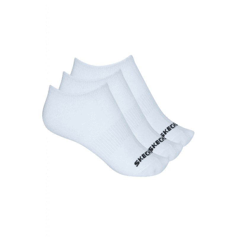 Skechers Womens' Life Style (3 Pair) Socks (36-41)-White