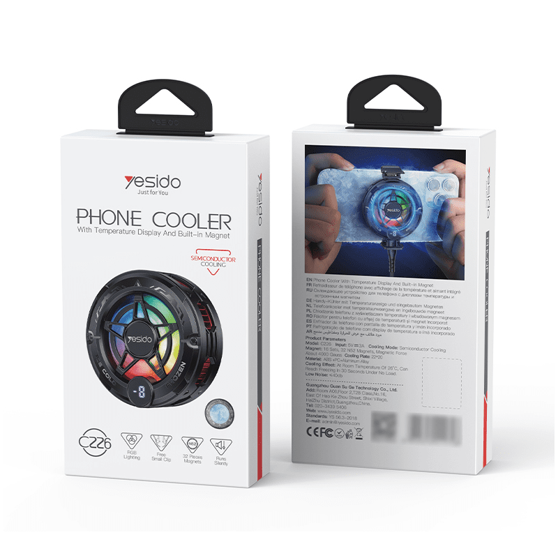 Yesido C226 Gaming Phone Cooler, Grey