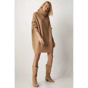 بلوزة ستاتي Happiness İstanbul شتوي لون كموني