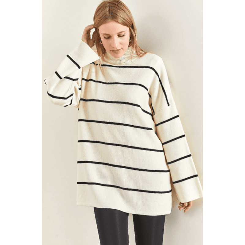 بلوزة ستاتي بيج وأسود