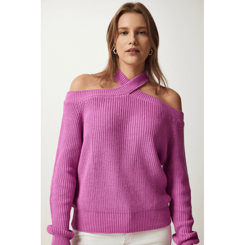 بلوزة ستاتي لون بنفسجي