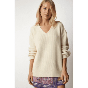 بلوزة ستاتي لون بيج