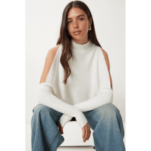 بلوزة ستاتي لون بيج