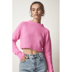 بلوزة ستاتي لون زهري