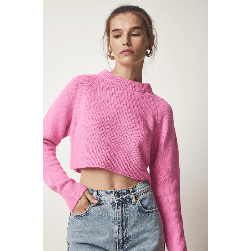 بلوزة ستاتي لون زهري