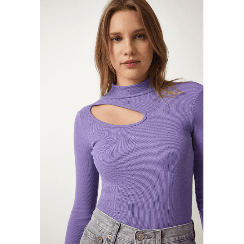 بلوزة ستاتي لون نهدي