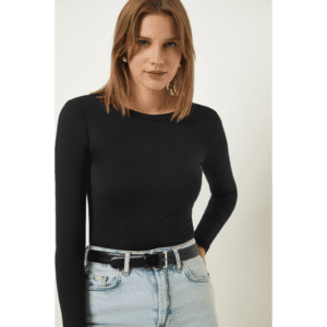 بلوزة ستاتي هاينك لون أسود