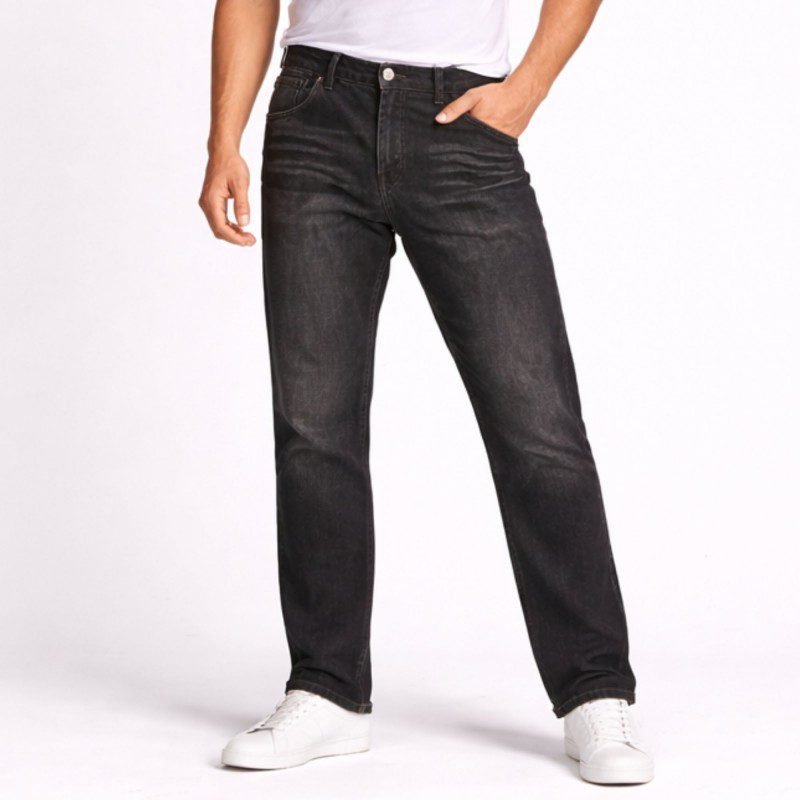 بنطلون جينز رجالي لون اسود