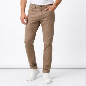 بنطلون جينز رجالي لون بيج