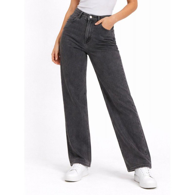 بنطلون جينز ستاتي أسود فاتح