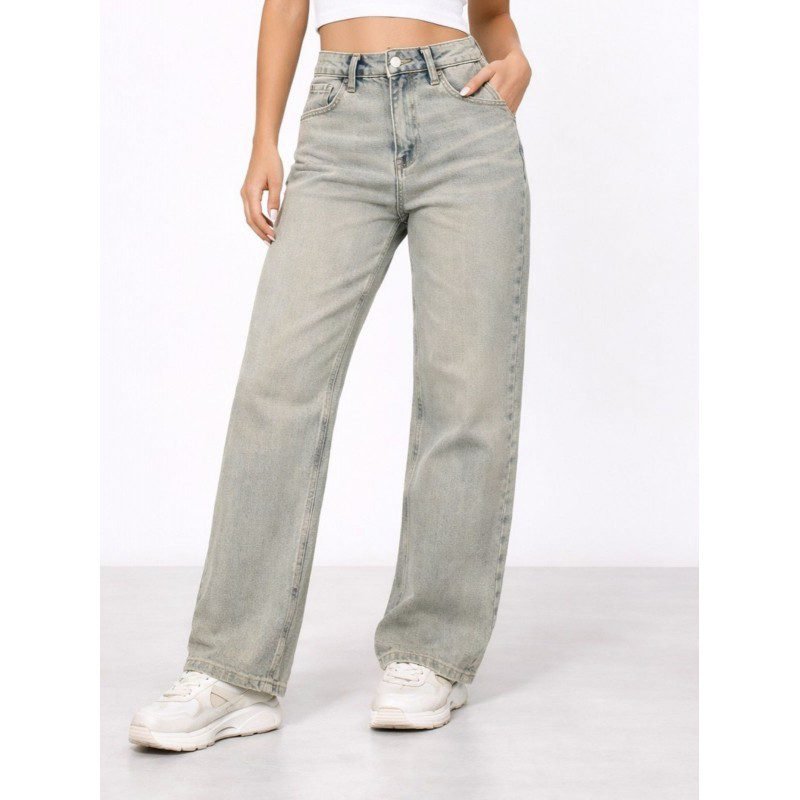 بنطلون جينز ستاتي لون سكني