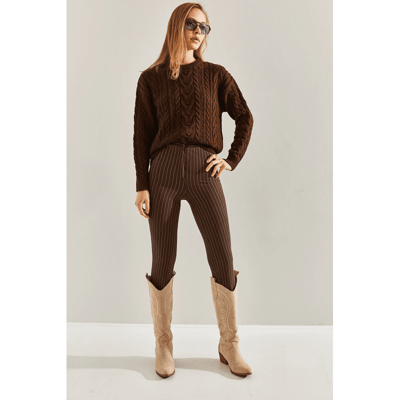 بنطلون رسمي مخطط