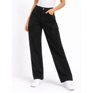 بنطلون كارجو ستاتي لون أسود