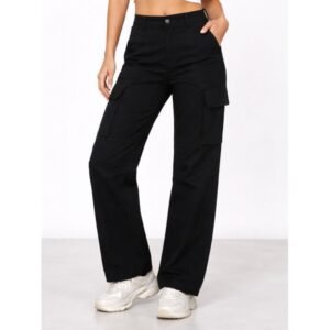 بنطلون كارجو ستاتي لون أسود