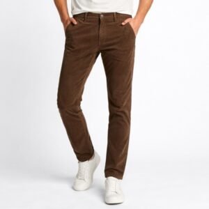 بنطلون كتان رجالي لون بني