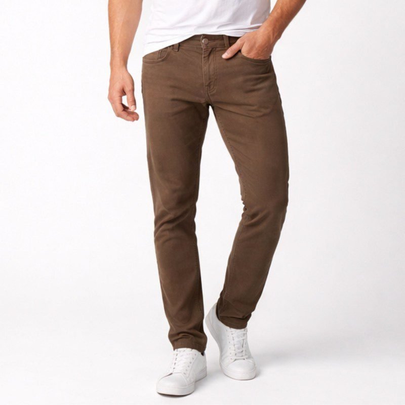 بنطلون كتان رجالي لون بيج