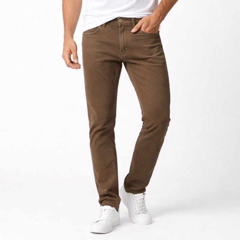 بنطلون كتان رجالي لون رمادي