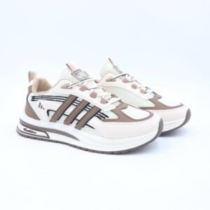 بوت سبورت رجالي لون بيج قهوة واوف وايت