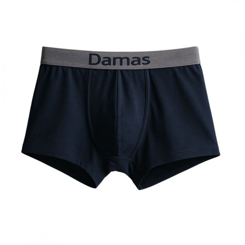 بوكسر قطني من داماس للرجال لون كحلي