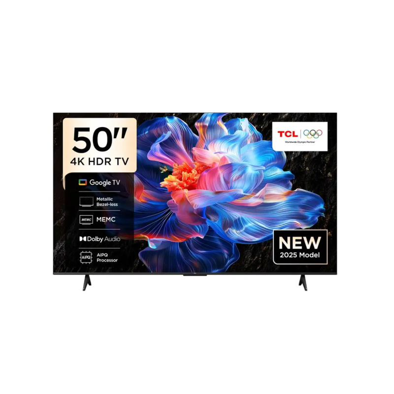 تلفزيون ذكي من TCL حجم 50 بوصة- TCL 50-inch 4K Ultra HD Smart LED Google TV