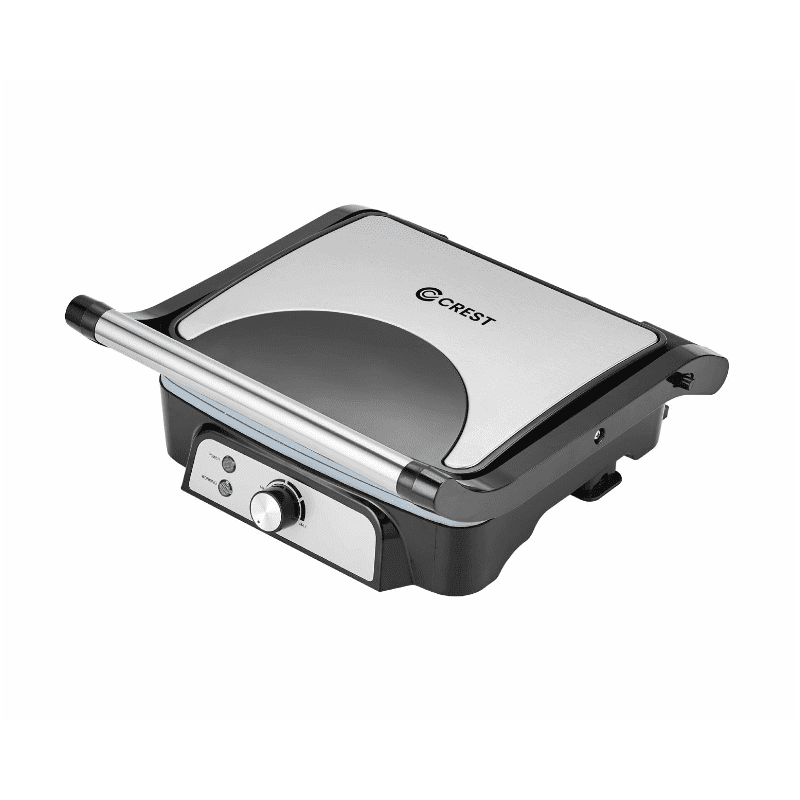 توستر جريل ستانليس ستيل اسود من كرست قوة 1800 واط