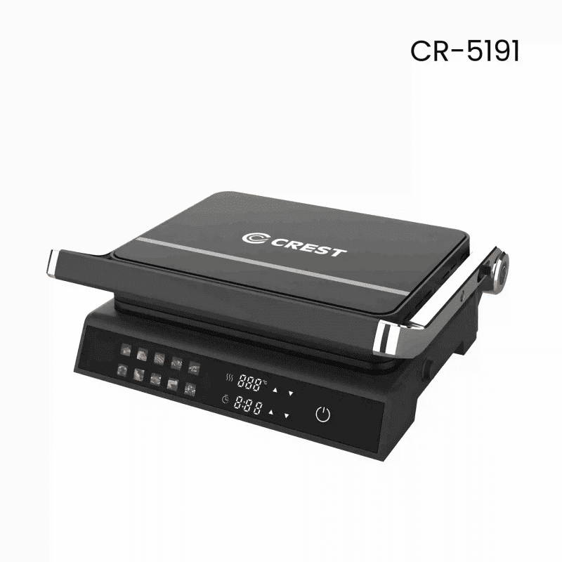 توستر جريل كريست زجاج اسود 10 برامج